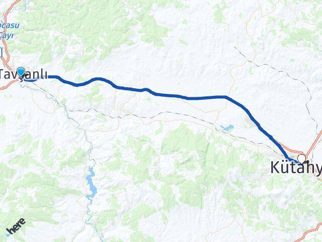 Tavşanlı Otogarı Kütahya Arası Kaç Km - Yol Tarifi