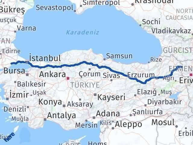 Tekirdağ Akyaka Arası Kaç Km - Yol Tarifi