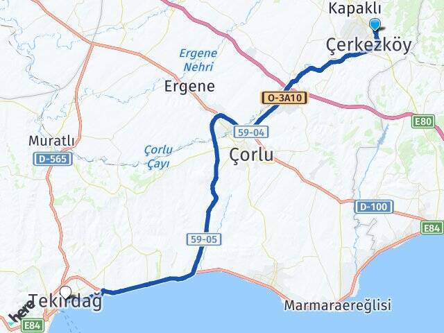 Bağlık Tekirdağ Arası Kaç Km - Yol Tarifi
