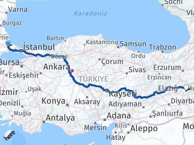 Bağlık Muş Arası Kaç Km - Yol Tarifi
