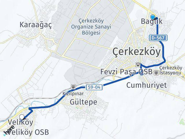 Bağlık Veliköy Arası Kaç Km - Yol Tarifi