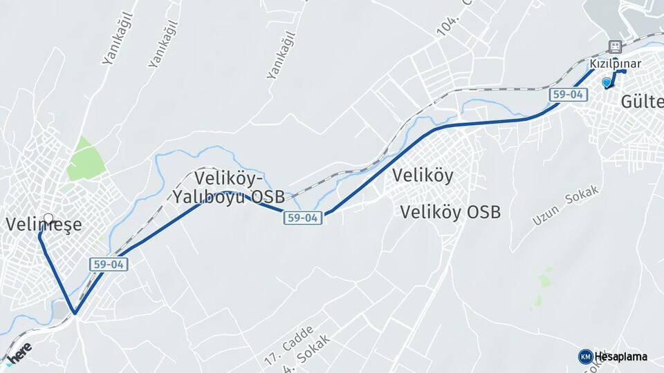 Kızılpınar Velimeşe Arası Kaç Km - Yol Tarifi