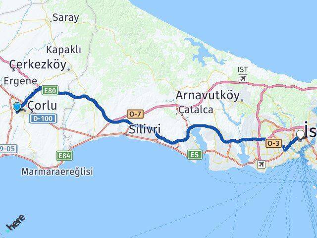 Cumhuriyet İstanbul Arası Kaç Km - Yol Tarifi