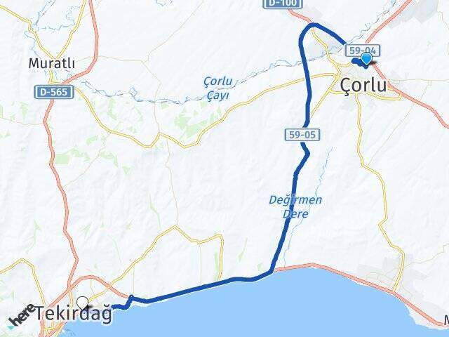 Kemalettin Tekirdağ Otogarı Arası Kaç Km - Yol Tarifi