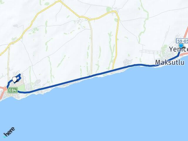 Yenice Namık Kemal Üniversitesi Arası Kaç Km - Yol Tarifi