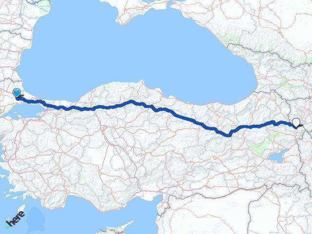 Tekirdağ Ergene Iğdır Arası Kaç Km - Yol Haritası
