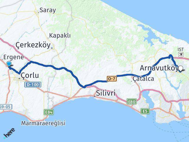 Marmaracık Arnavutköy Arası Kaç Km - Yol Tarifi