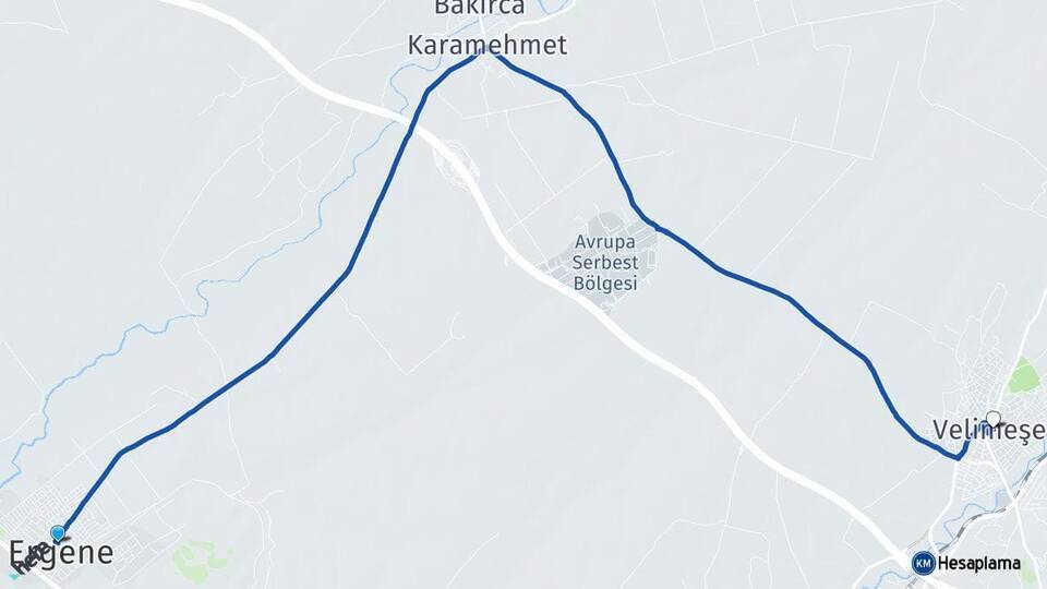 Ulaş Velimeşe Arası Kaç Km - Yol Tarifi