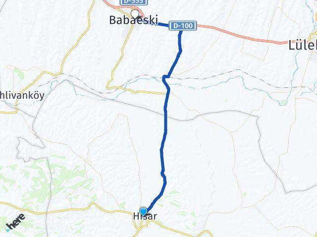 Tekirdağ Hayrabolu Babaeski Kırklareli Arası Kaç Km - Yol Haritası