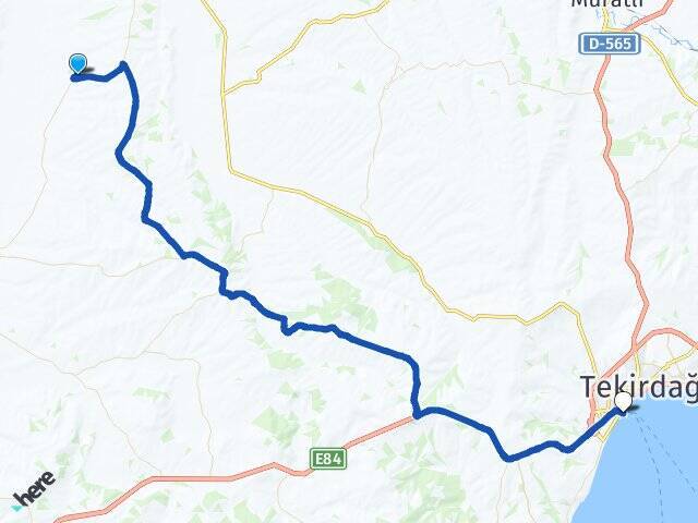 Canhıdır Tekirdağ Feribot İskelesi Arası Kaç Km - Yol Tarifi