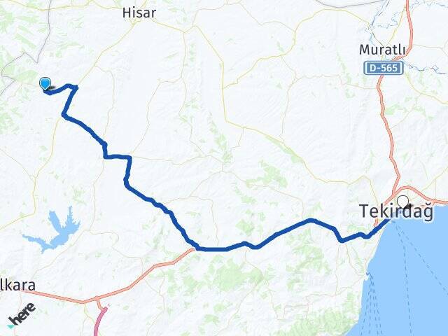 Hasköy Tekirdağ Otogarı Arası Kaç Km - Yol Tarifi