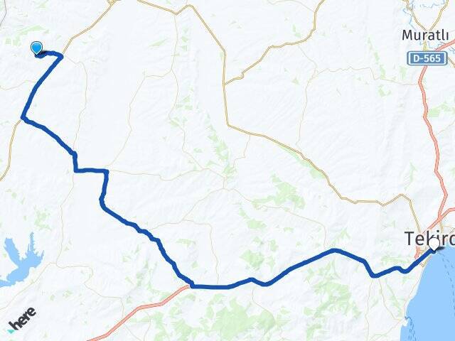 Örey Tekirdağ Feribot İskelesi Arası Kaç Km - Yol Tarifi
