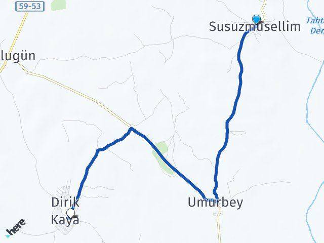 Susuzmüsellim Şalgamlı Arası Kaç Km - Yol Tarifi
