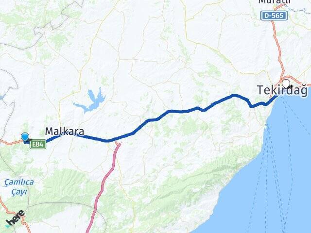 Halıç Tekirdağ Otogarı Arası Kaç Km - Yol Tarifi