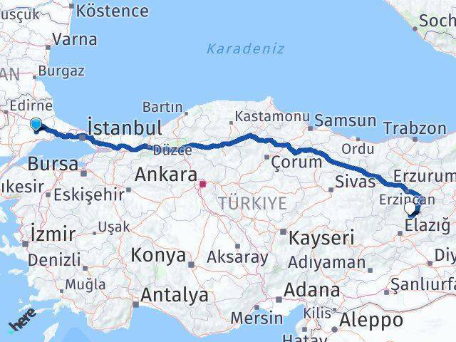 Muratlı Tunceli Arası Kaç Km - Yol Tarifi