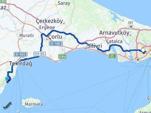Uçmakdere Esenler Arası Kaç Km - Yol Tarifi