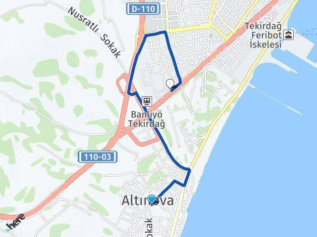Altınova Süleymanpaşa Arası Kaç Km - Yol Tarifi