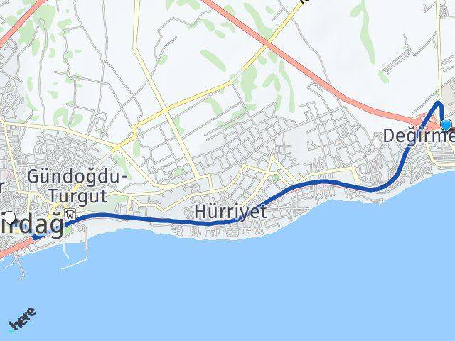 Değirmenaltı Tekirdağ Arası Kaç Km - Yol Tarifi