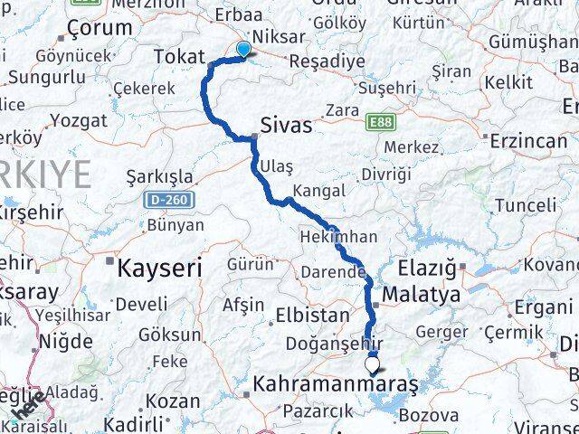 Almus Adıyaman Arası Kaç Km - Yol Tarifi