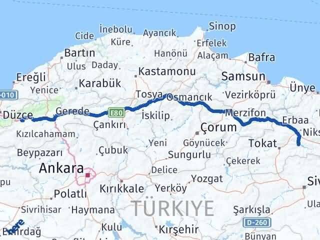Almus Bolu Arası Kaç Km - Yol Tarifi