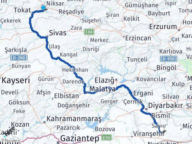 Almus Mardin Arası Kaç Km - Yol Tarifi