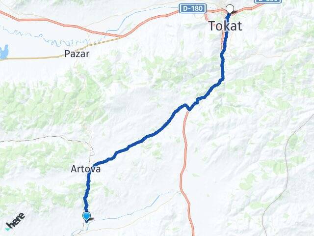 Kunduz Tokat Otogarı Arası Kaç Km - Yol Tarifi