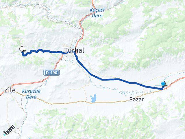 Tokat Havalimanı Ağcaşar Arası Kaç Km - Yol Tarifi