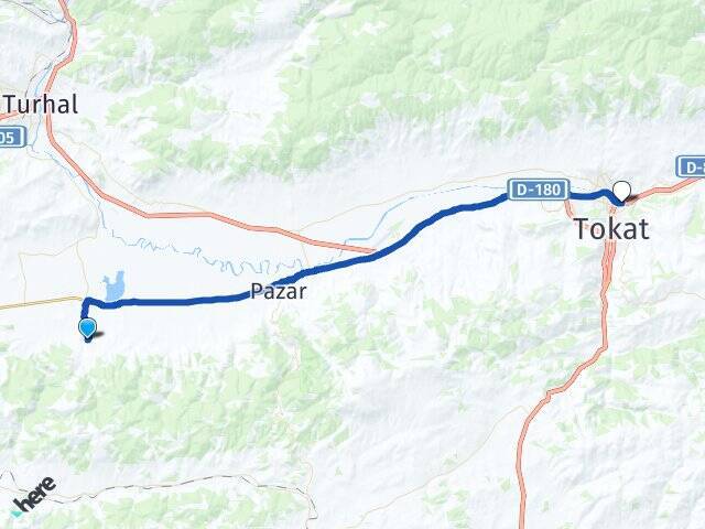 Çayköy Tokat Otogarı Arası Kaç Km - Yol Tarifi