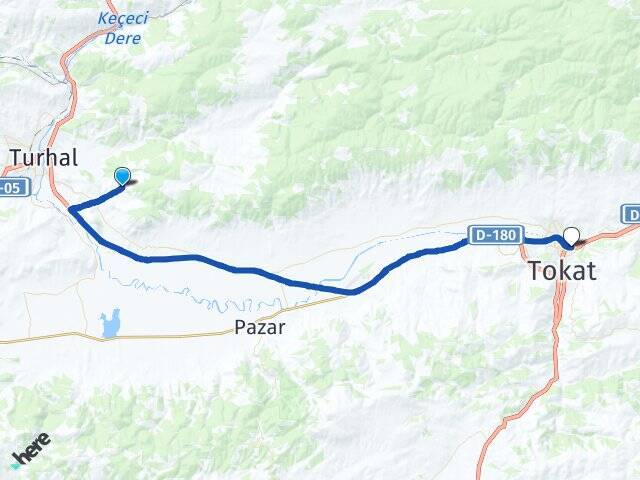 Çaylı Tokat Otogarı Arası Kaç Km - Yol Tarifi