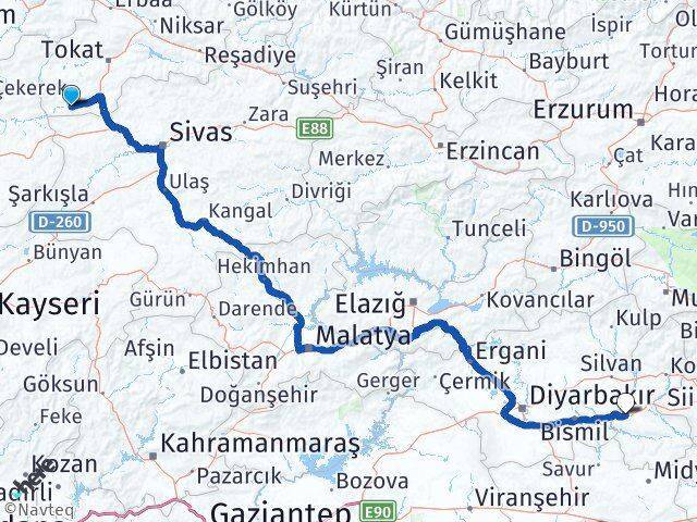Yeşilyurt Batman Arası Kaç Km - Yol Tarifi