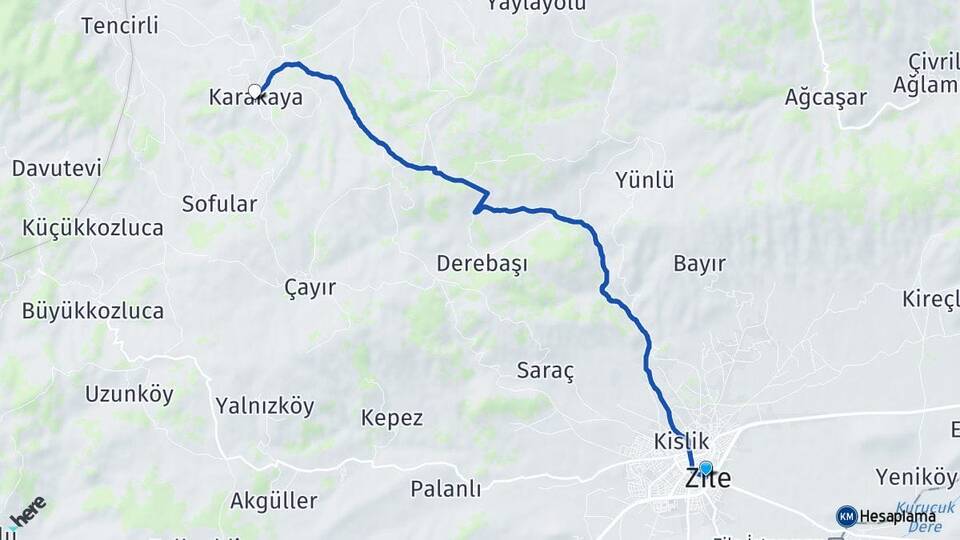 Tokat Zile Karakaya Zile Arası Kaç Km - Yol Haritası