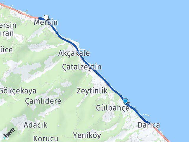 Salacık Mersin Arası Kaç Km - Yol Tarifi
