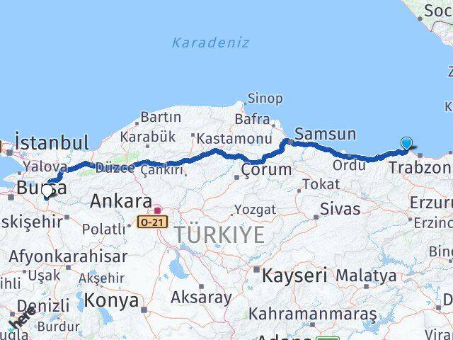 Çarşıbaşı Bilecik Arası Kaç Km - Yol Tarifi