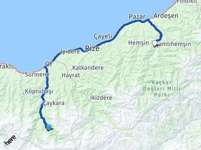 Uzungöl Ayder Gurbet Pansiyon Arası Kaç Km - Yol Tarifi