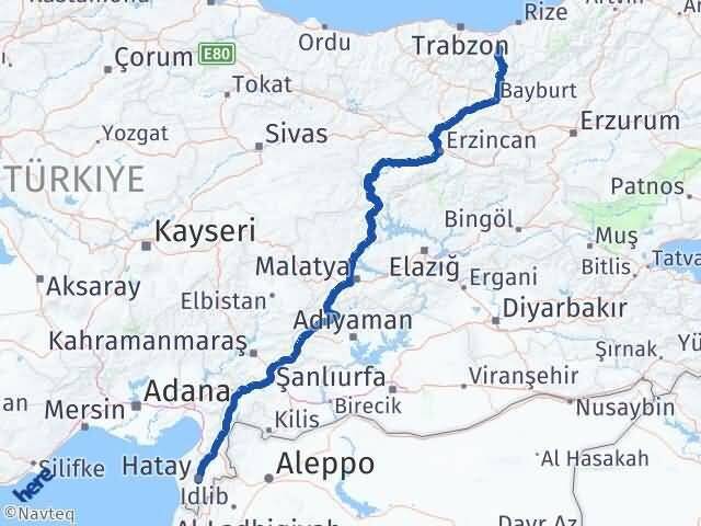 Dernekpazarı Hatay Arası Kaç Km - Yol Tarifi