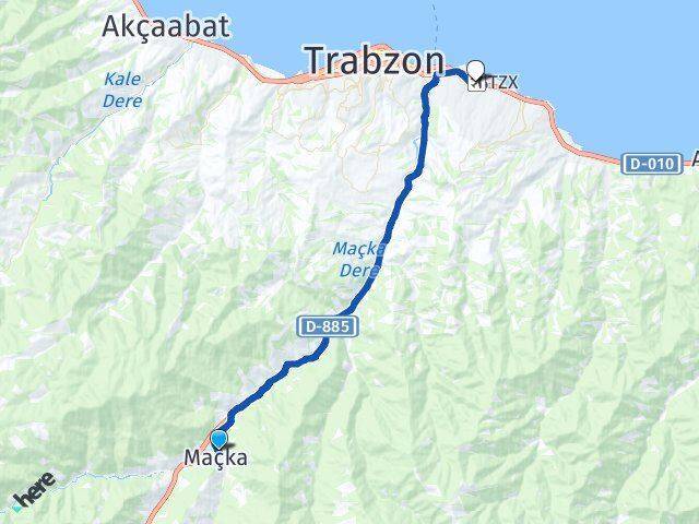 Maçka Trabzon Havalimanı Arası Kaç Km - Yol Tarifi