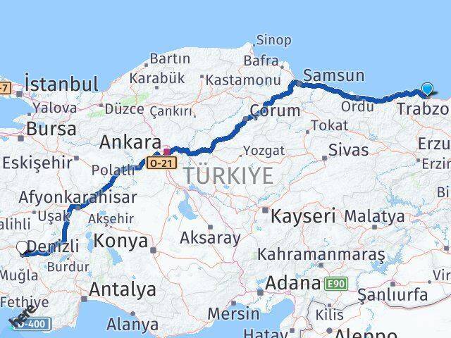 Ortahisar Denizli Arası Kaç Km - Yol Tarifi