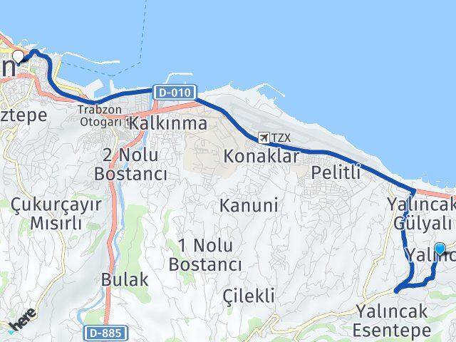 Yalıncak Kemerkaya Arası Kaç Km - Yol Tarifi