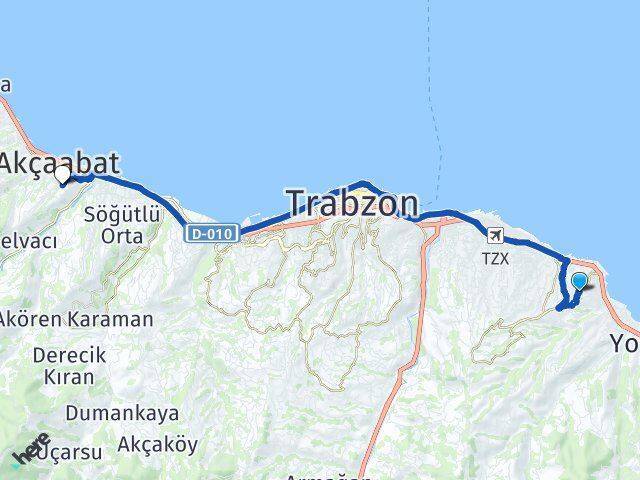 Yalıncak Yaylacık Arası Kaç Km - Yol Tarifi