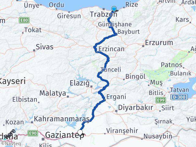 Trabzon Sürmene Şanlıurfa Arası Kaç Km - Yol Haritası