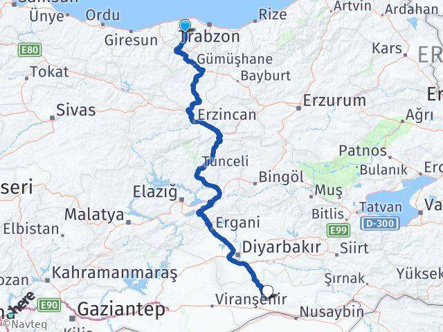 Trabzon Tonya Mardin Arası Kaç Km - Yol Haritası