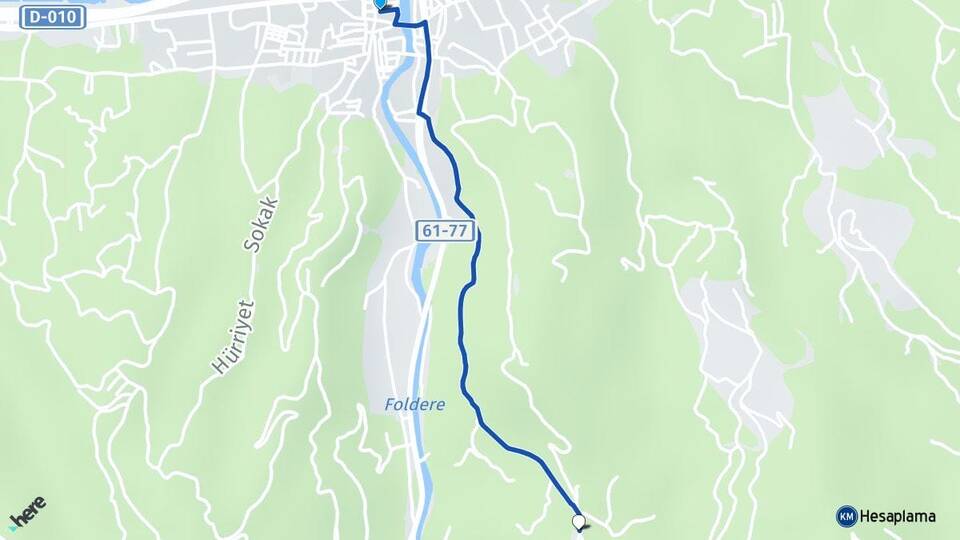 Trabzon Vakfıkebir Caferli Vakfıkebir Arası Kaç Km - Yol Haritası