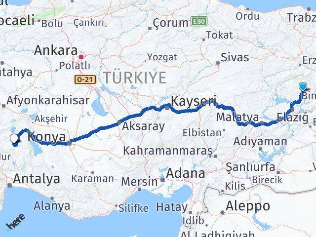 Tunceli Eğirdir Isparta Arası Kaç Km - Yol Haritası
