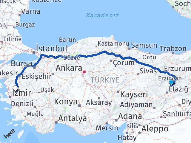 Tunceli Saruhanlı Manisa Arası Kaç Km - Yol Haritası