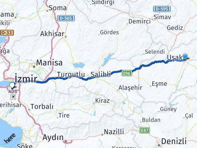 Uşak Karabağlar Arası Kaç Km - Yol Tarifi