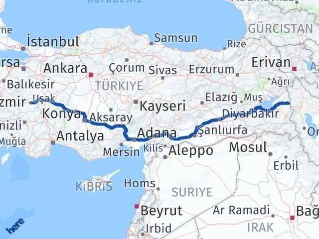Uşak Saray Arası Kaç Km - Yol Tarifi