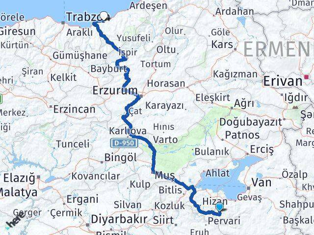 Bahçesaray Rize Arası Kaç Km - Yol Tarifi
