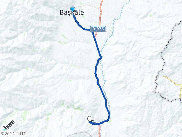 Van Başkale Kovalıpınar Başkale Arası Kaç Km - Yol Haritası