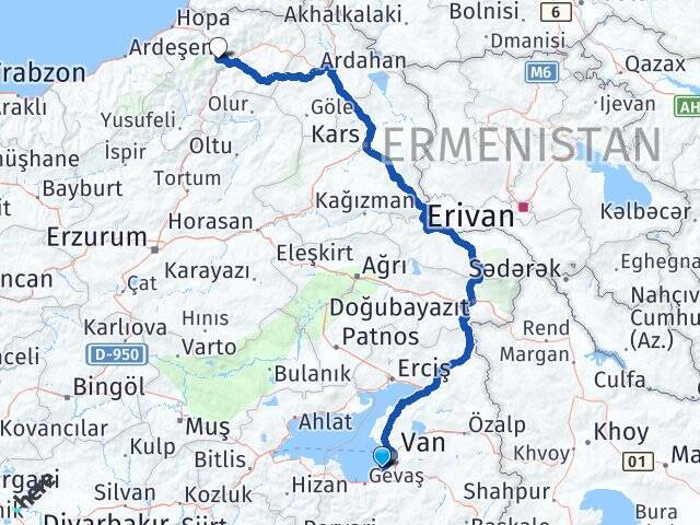 Erdemkent Artvin Arası Kaç Km - Yol Tarifi