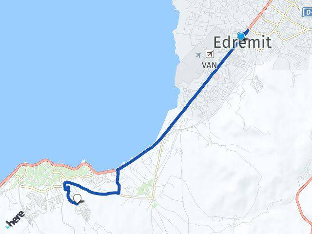 Van Edremit Erdemkent Edremit Arası Kaç Km - Yol Haritası